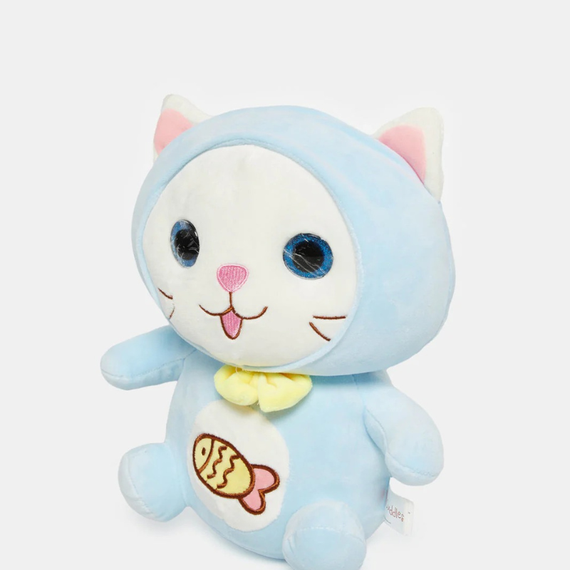 Cuddly Blue Cat Plush Toy – Soft, Cute & Huggable