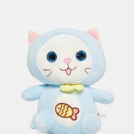 Cuddly Blue Cat Plush Toy – Soft, Cute & Huggable